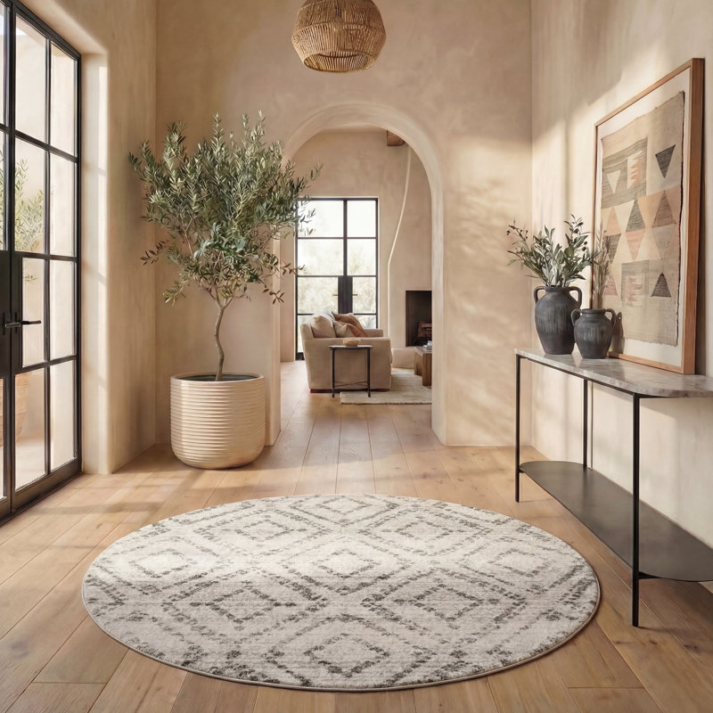 Muniz Performance Geometric Rug, Round 6'