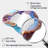 Opulent Agate Azure Dreams Glam - Marble Asymmetrical Unique Wall Mirror Decor, Purple Cloud Large Mirror, Printed Metal Art-2083003568
