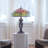 33.25"H Tulip Tiffany-Style Stained Glass Table Lamp