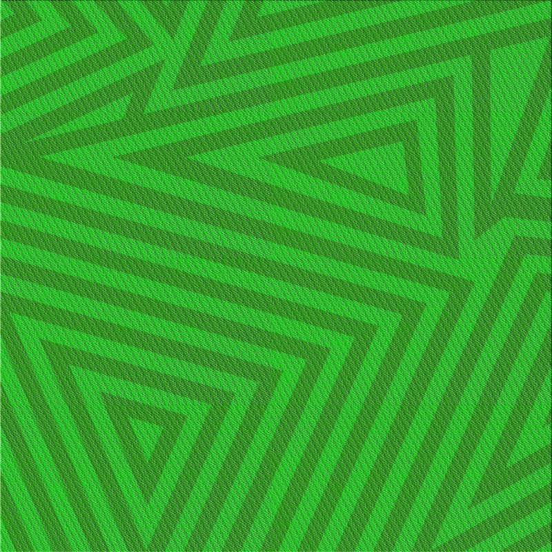 Tapis de zone verte à motif, Carré 3 pi
