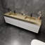 Base de meuble-lavabo double 84 po blanc brillant seulement 84 po