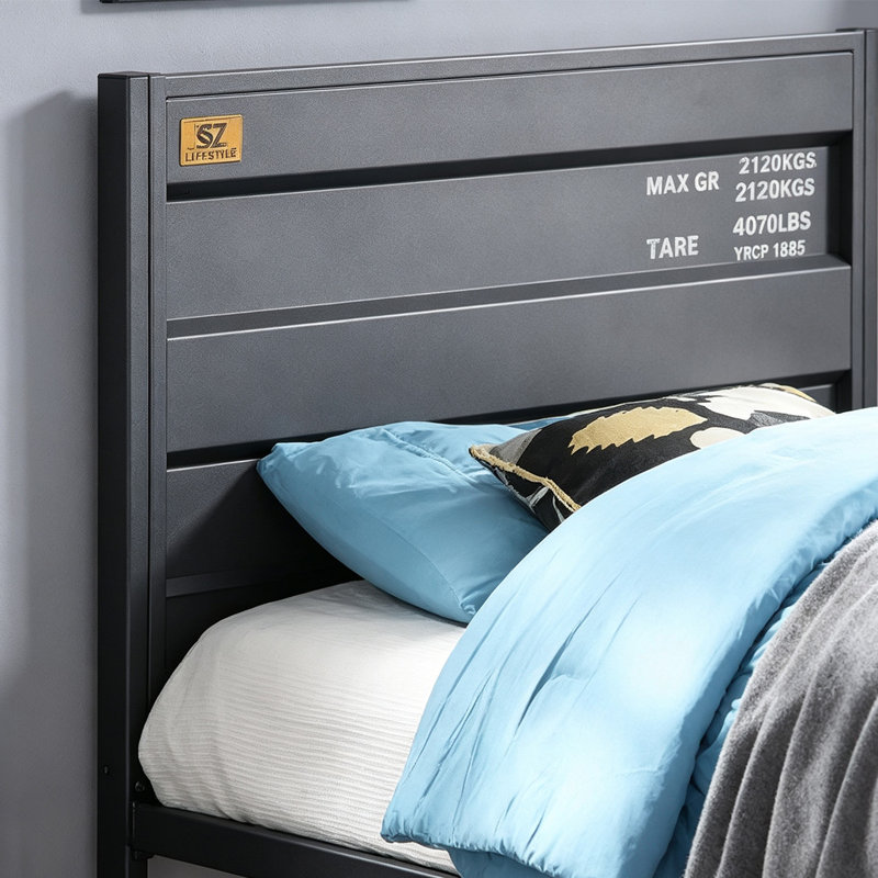 Dark Gray Full Bed