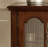 American Style Solid Wood and Glass Accent Cabinet-420074876-420074875