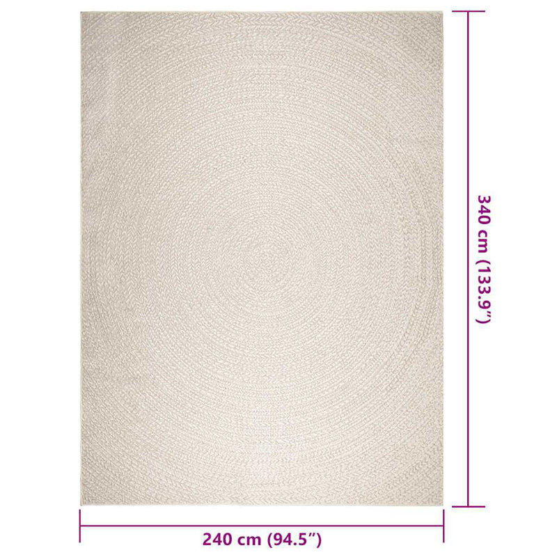 Ryleah Standard Area Rug, Rectangle 240 x 340cm, Round