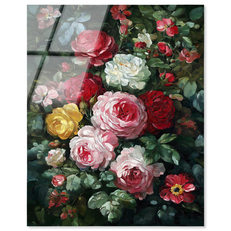 «Unrily Bouquet II», impression acrylique par Art Remedy, H 20 po x l 16 po