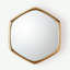 Hexagon Aluminium Mirror