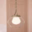  Luminaire suspendu 1 lumière avec verre extérieur transparent et verre intérieur opale-111187548-111187552