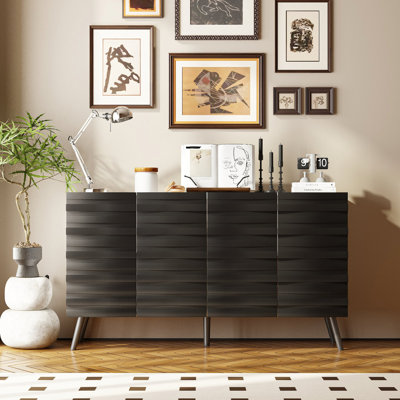 31.4" H Black Sideboard