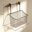 Ensemble de barre à serviettes et de panier de rangement sans installation, organisateur de style maison de campagne pour cuisine et salle de bain, fabrication en acier durable, paquet de 4