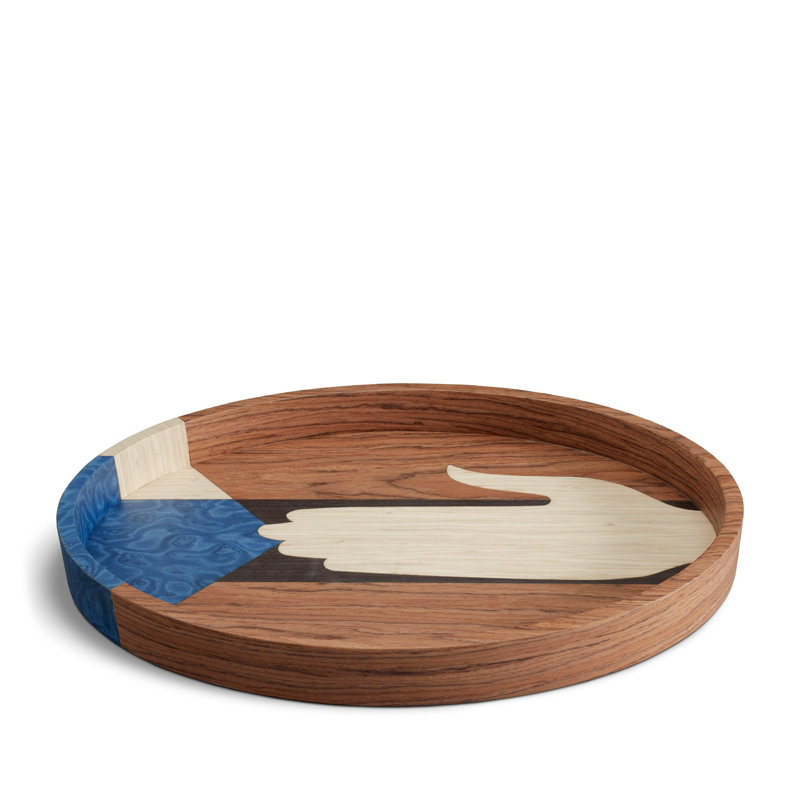 Edgar Decorative Tray, Oval, 12.5"Wx9"Dx1.5"H