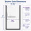 LEROKA Diverse Pivot Shower Door with 6mm (1/4 in.) Tempered Glass-130896990-123017891
