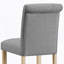 Ensemble de 2 tabourets en bois massif à dossier à hauteur de comptoir Siena, gris