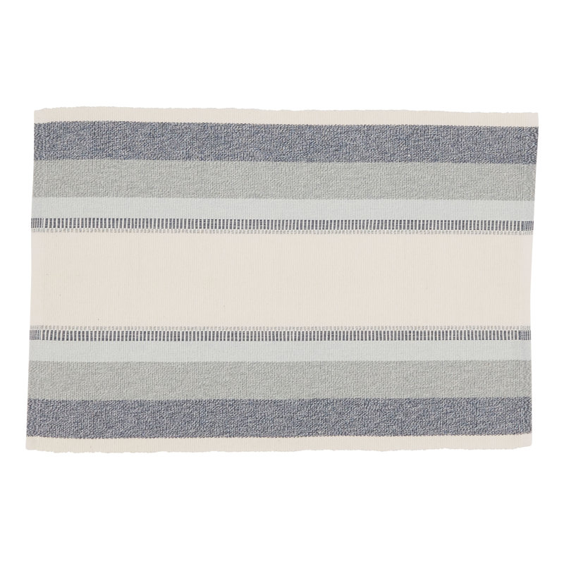 LaPlante Collection 100% Cotton Striped Rectangle Placemat