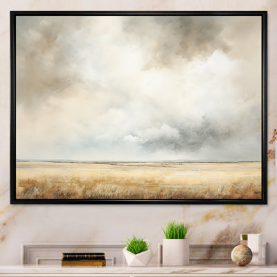 Reproduction d'art sur toile, tempête beige III - tempêtes