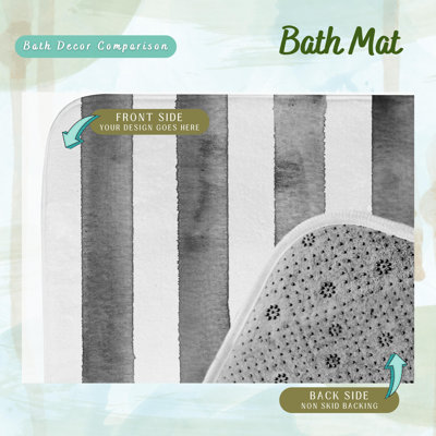 Darrold Microfiber / Microsuede Non-Slip Bath Mat