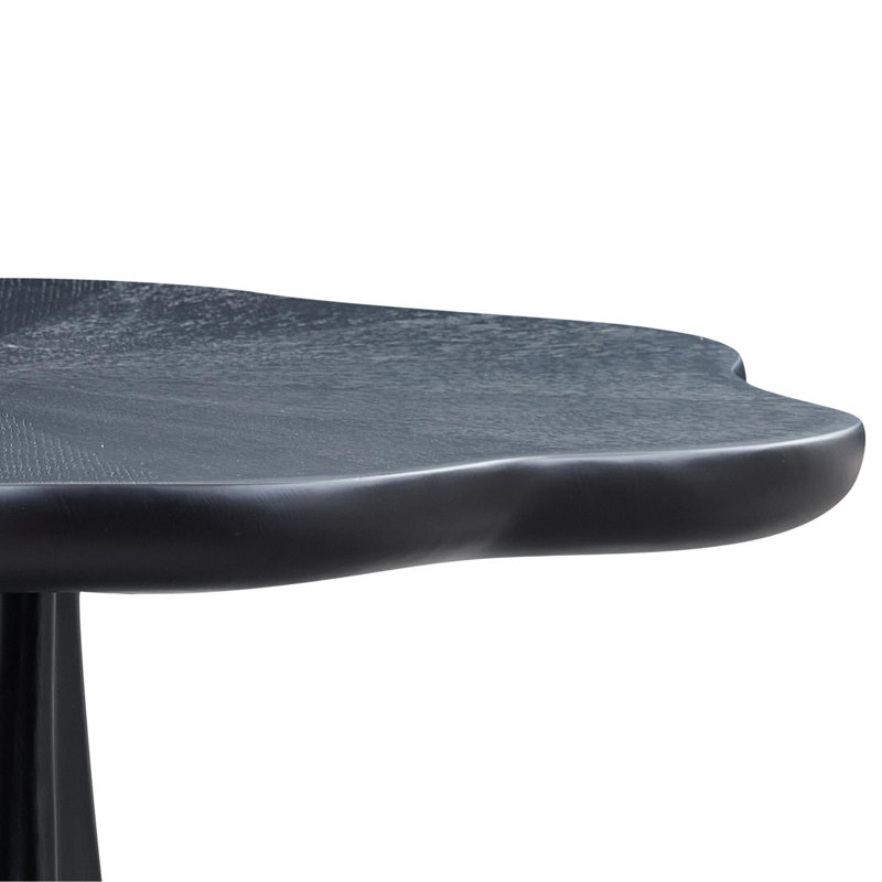 Table de salle à manger 40 "moderne à piédestal 40" pour 2-4, noir mat ou table de réunion