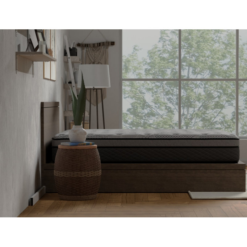 Matelas hybride mi-ferme à ressorts ensachés, Lit simple