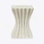 Table d'appoint MGO Archaistic Wavy avec finition en grès antique, durable et polyvalente pour une utilisation intérieure et extérieure-1459302735