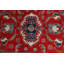 Tapis oriental géométrique Kazak noué à la main 3 x 5