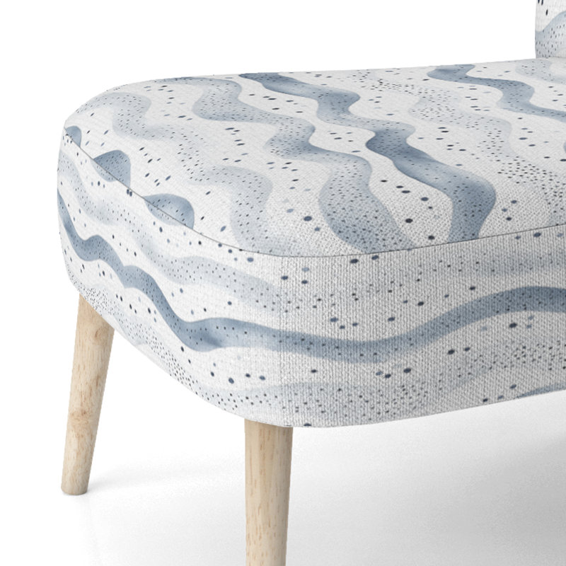 Chaise rembourrée Modern, Chaise d'appoint sans accoudoirs