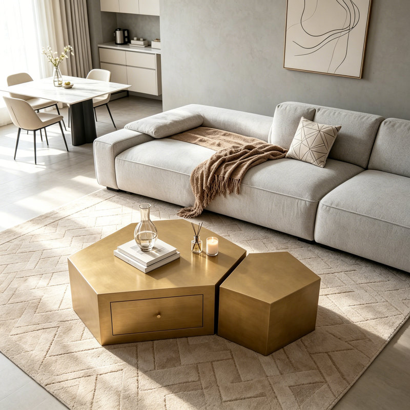 Ensemble de 2 tables basses Modern