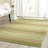 Cruz Hand Loomed Wool/Cotton Striped Rug in Green-1200737406