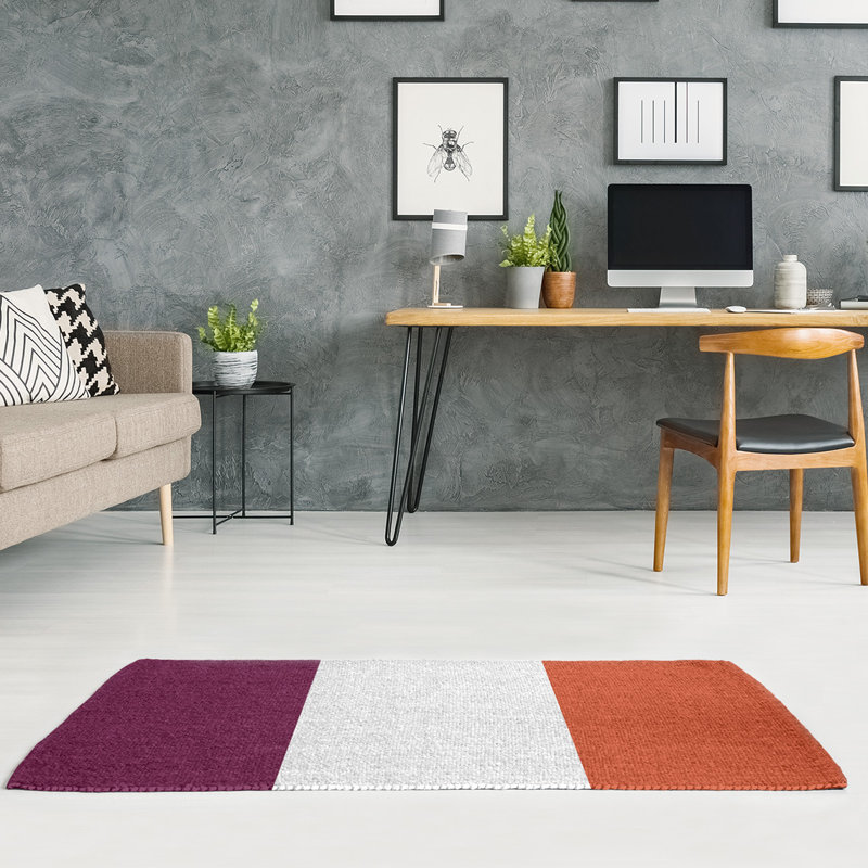 Tapis rose/orange, Rectangle 4 pi x 6 pi