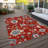 Lummus Washable Damask Indoor / Outdoor Rug-2013956400