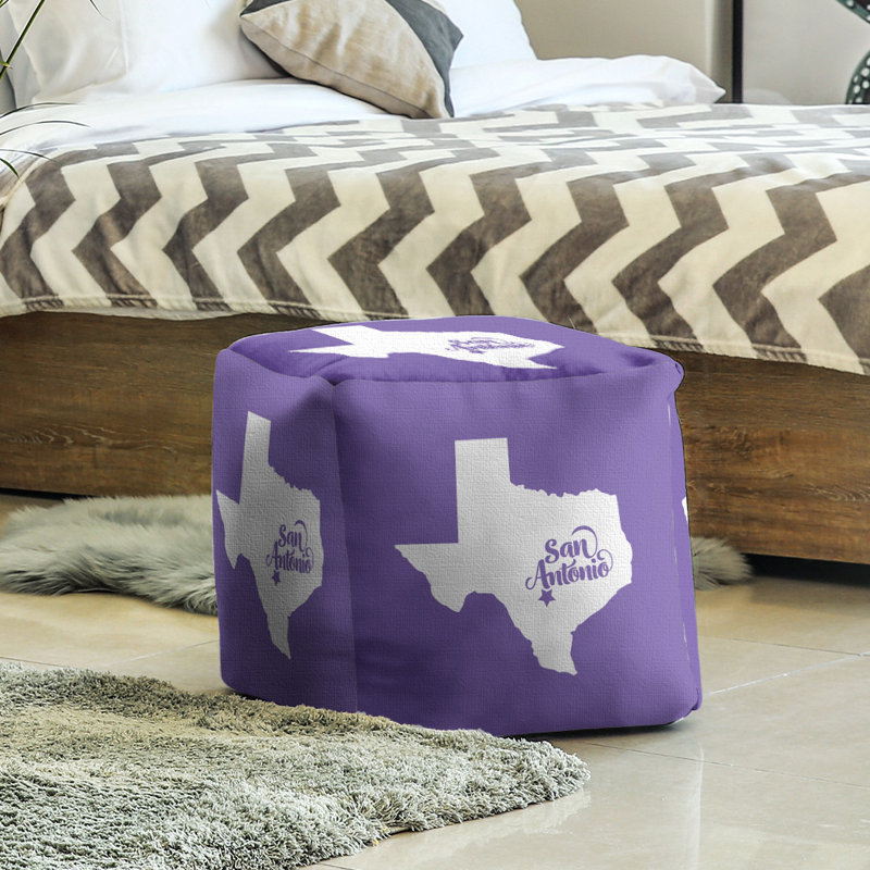 Repose-pieds cube san antonio texas, Mauve