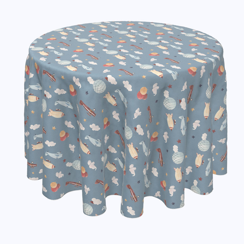 Egremont Geometric Round Tablecloth, 90" x 90"