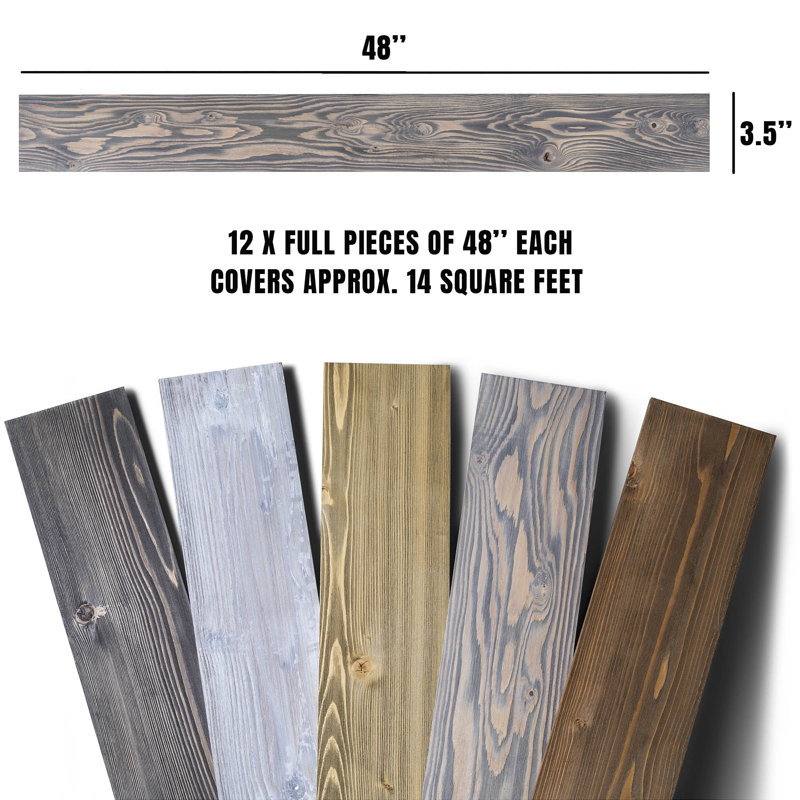 3.5" x 48" Barnwood Wall Paneling
