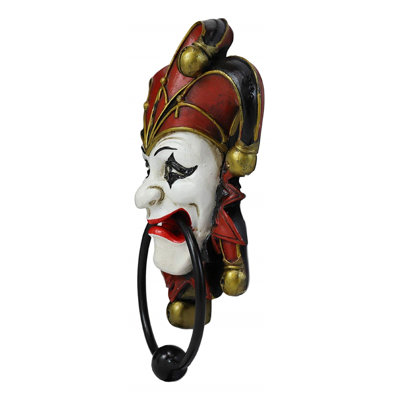 Harlequin carnival cirque bouffon pour porte matin Saunderson
