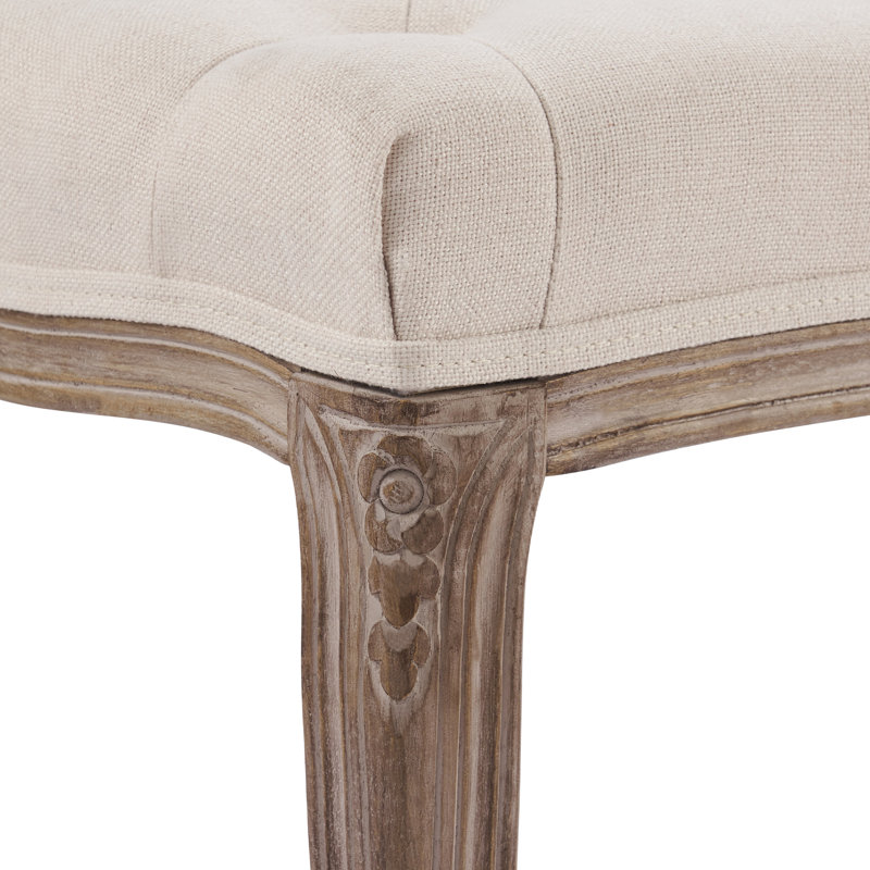 Eryc Linen Blend Upholstered Bench