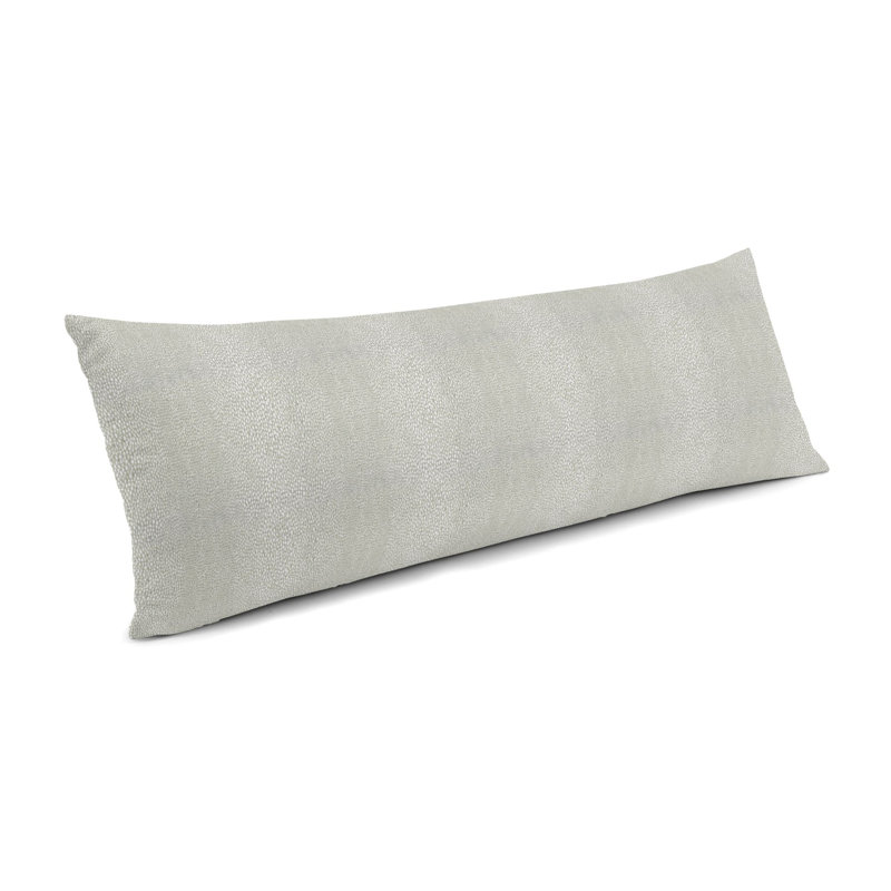Housse de coussin rectangulaire FlashDancer, Argent métallique, 12 po x 24 po