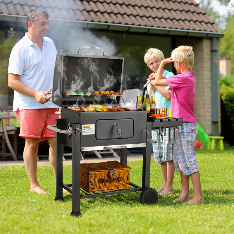 LIFERUN 124cm W Charcoal Grill