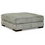 Repose-pieds décoratif Lindy, 51 po, style moderne carré, polyester-110740843