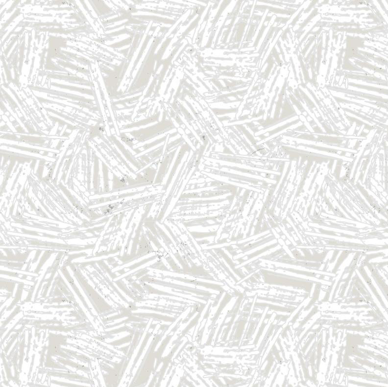 Rouleau de papier peint Eleven L 27 pi x l 25 po, Vapeur / blanc