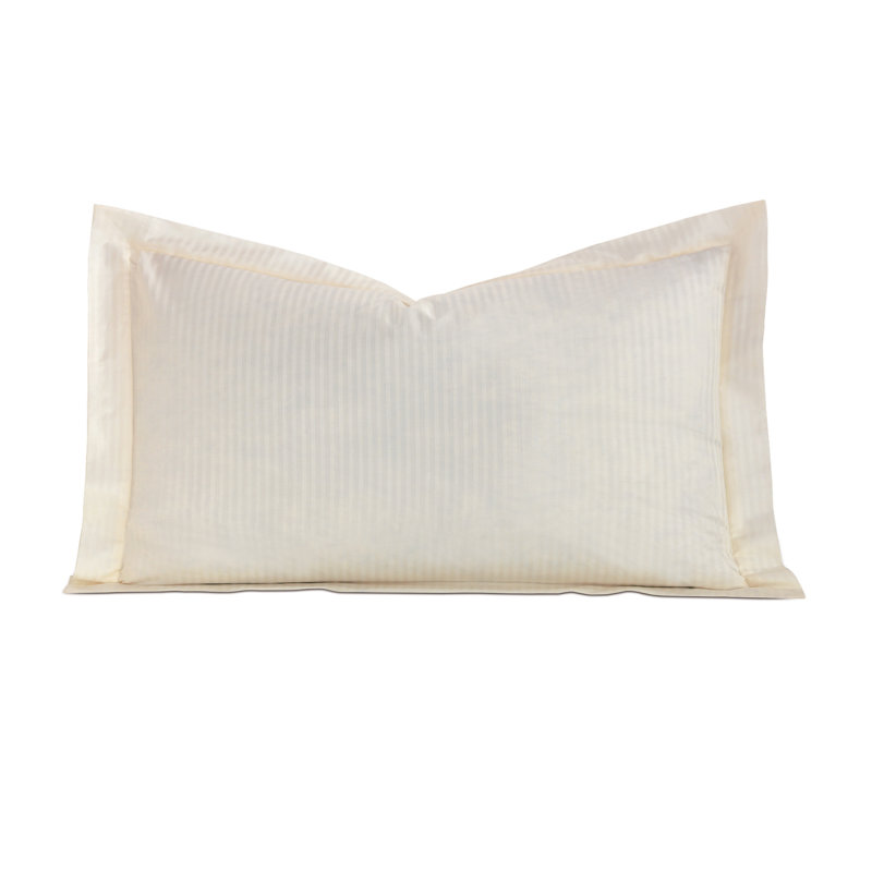 Emilio 100% Cotton Pillow Sham, Queen, Ivory