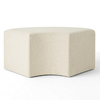 18.5" Height Fabric Upholstered Curved Dining Bench