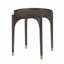 Table de bout ronde avec pieds en bois massif et table d'appoint classique 1 pièce