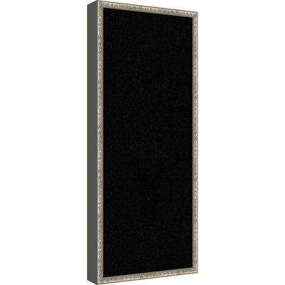 Black Cork Board Belvedere Silver Framed Bulletin Board Pinboard