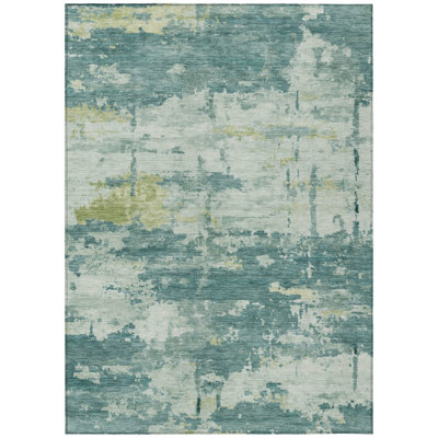 Machine Washable Indoor/Outdoor Earleville ACN2362 Abstract Rug