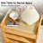 Natural Bamboo Solid Wood Cat House End Table