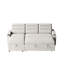 Lit moderne avec dispositif escamotable et coussins confortables avec compartiment de rangement inclinable convertible