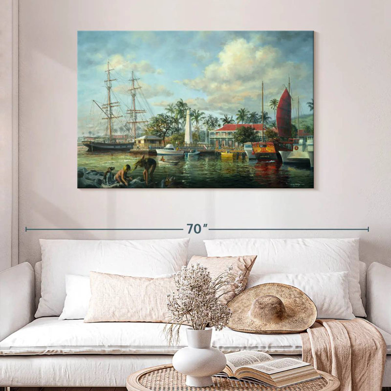 Lahaina Waterfront Maui, H 32 po x l 48 po