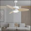 Light Pro 52 po Ventilateur de plafond intelligent DEL blanc avec télécommande-455836111