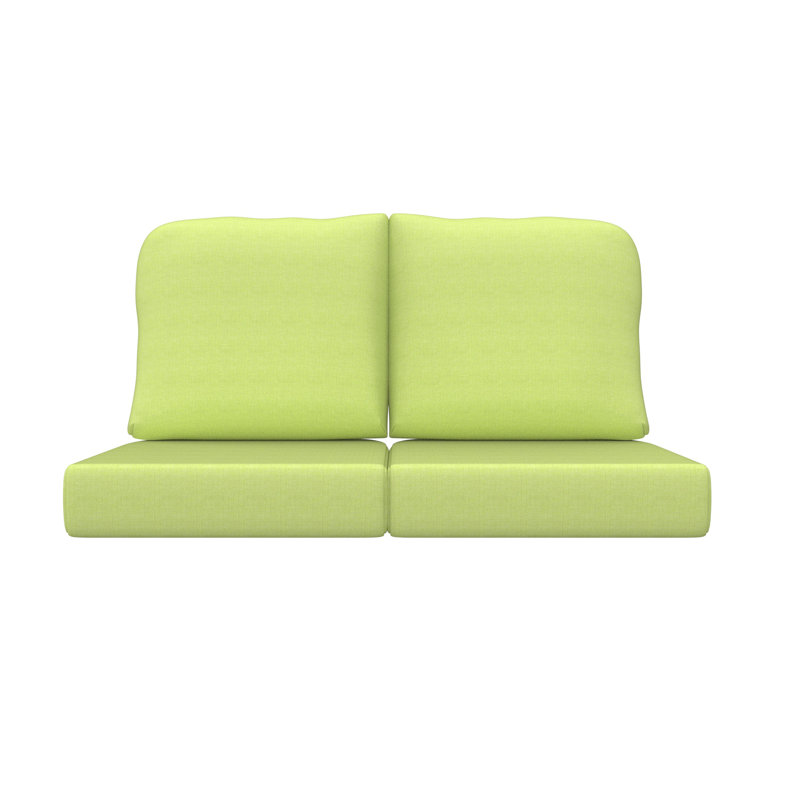 Amala Sunbrella® Indoor/Outdoor Loveseat Cushion, Mint Green Sunbrella®