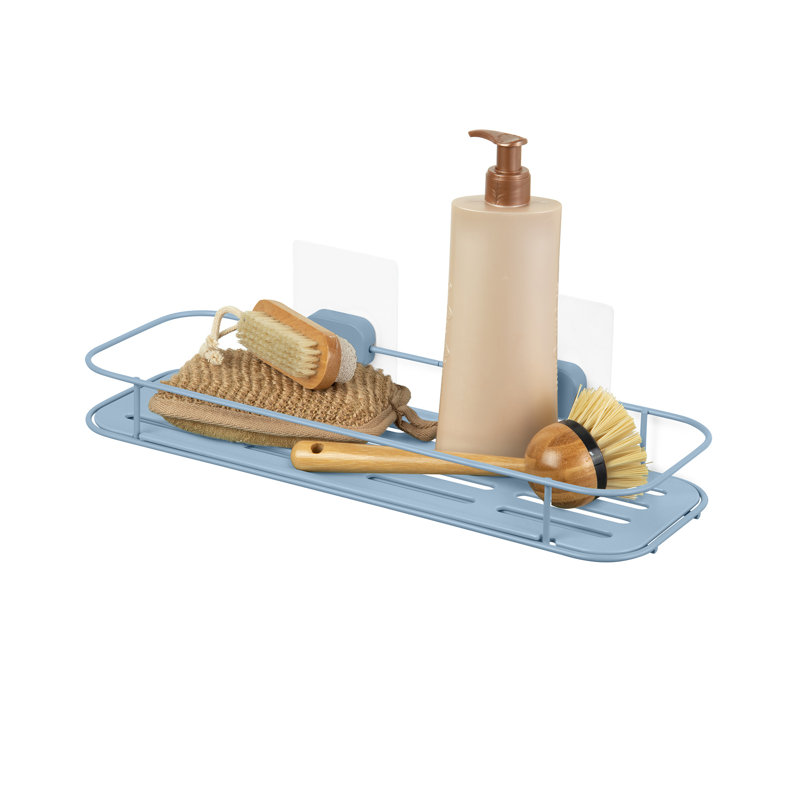 Raby Suction Shower Basket, Blue