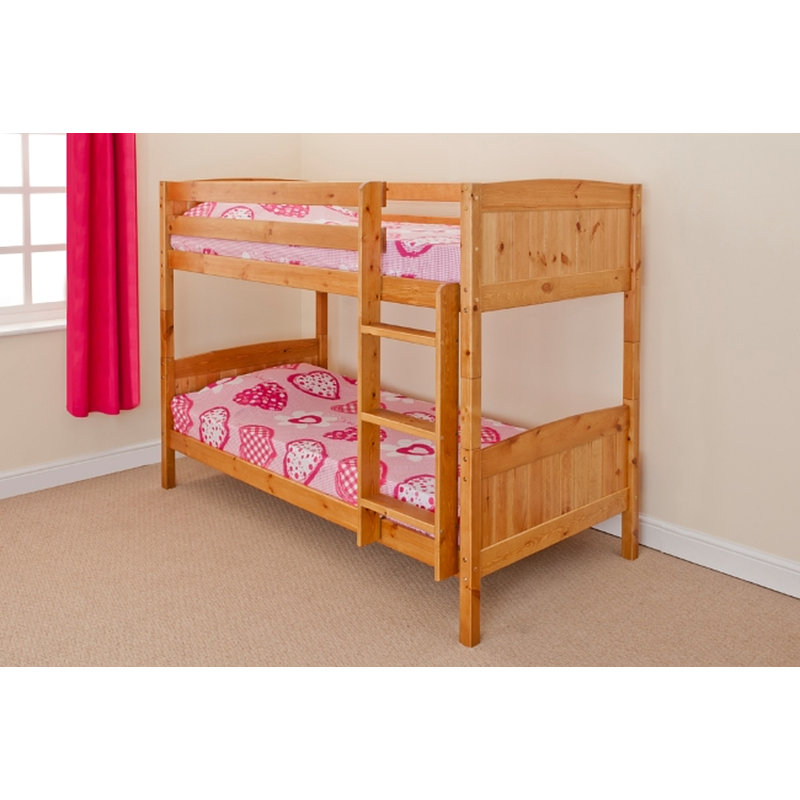 Isabela Kids Bunk Bed, Caramel, 147cm H X 97cm W X 198cm L