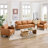Azriah 3 Piece Faux Leather Living Room Set-35438307